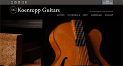 Desktop Screenshot of koentoppguitars.com