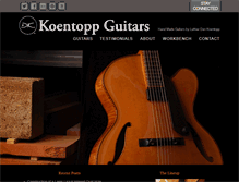 Tablet Screenshot of koentoppguitars.com